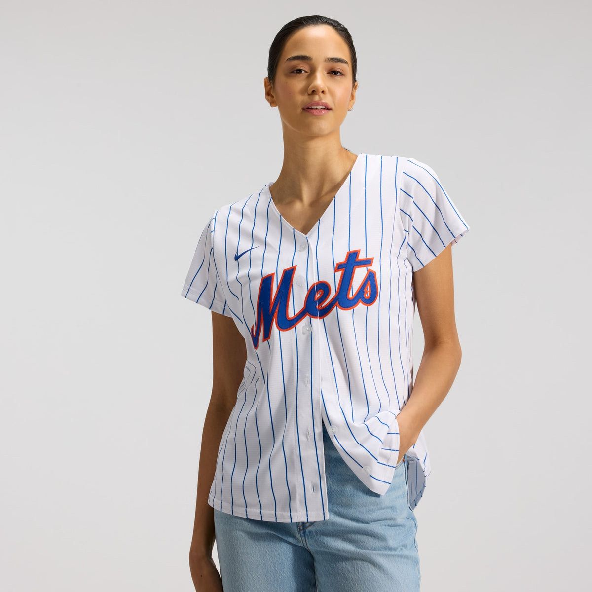 Women's New York Mets Nike White Home Replica Team Jersey