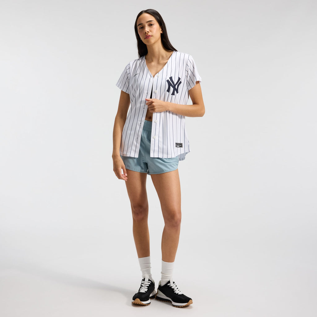 Women's New York Yankees Nike White Home Replica Team Jersey - 4