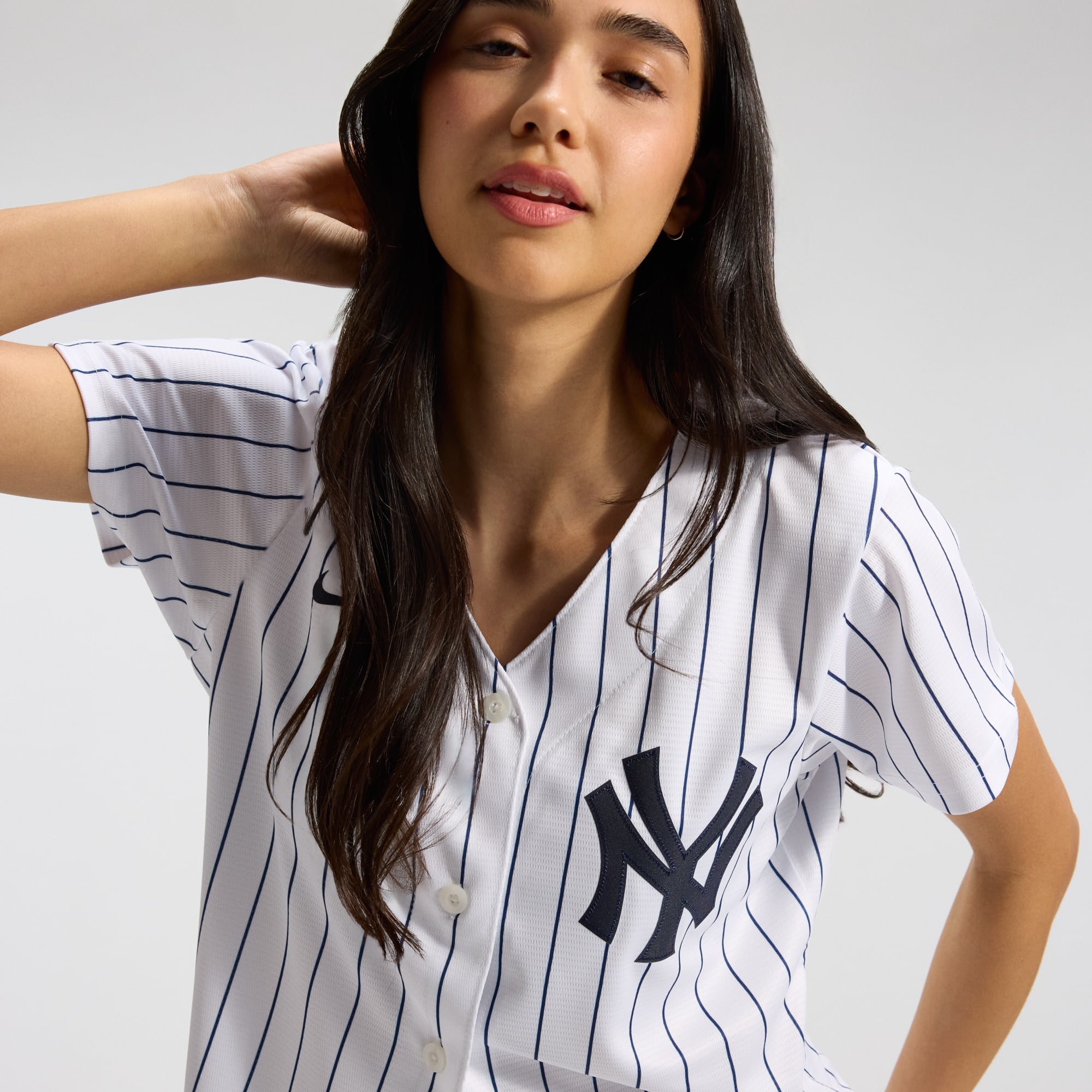 Women's New York Yankees Nike White Home Replica Team Jersey - 10