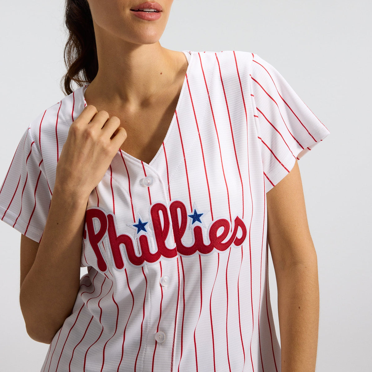 Women's Philadelphia Phillies Nike White Home Replica Team Jersey - 10