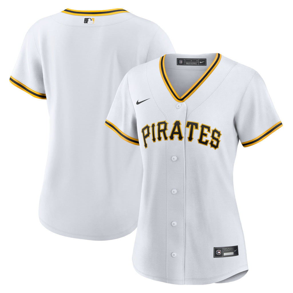 Women's Pittsburgh Pirates Nike White Home Replica Team Jersey - 2