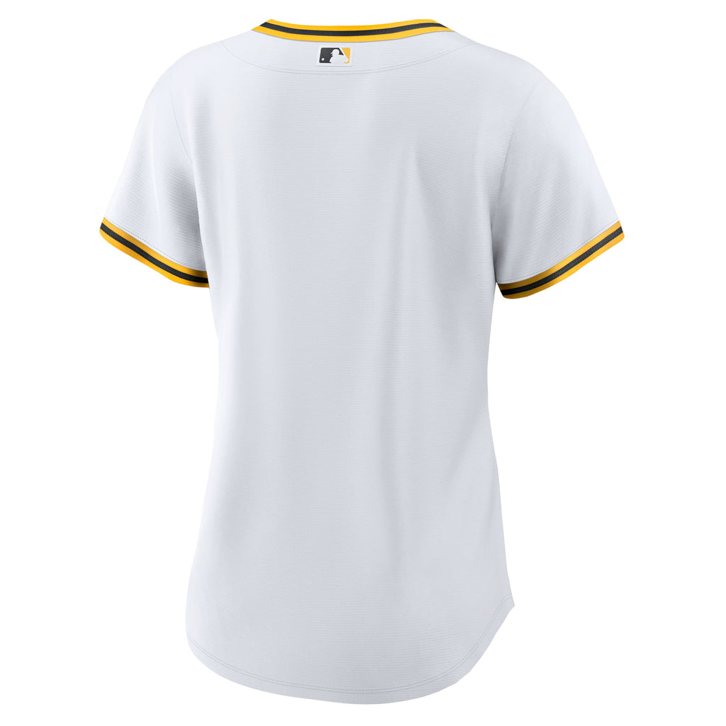 Women's Pittsburgh Pirates Nike White Home Replica Team Jersey - 4