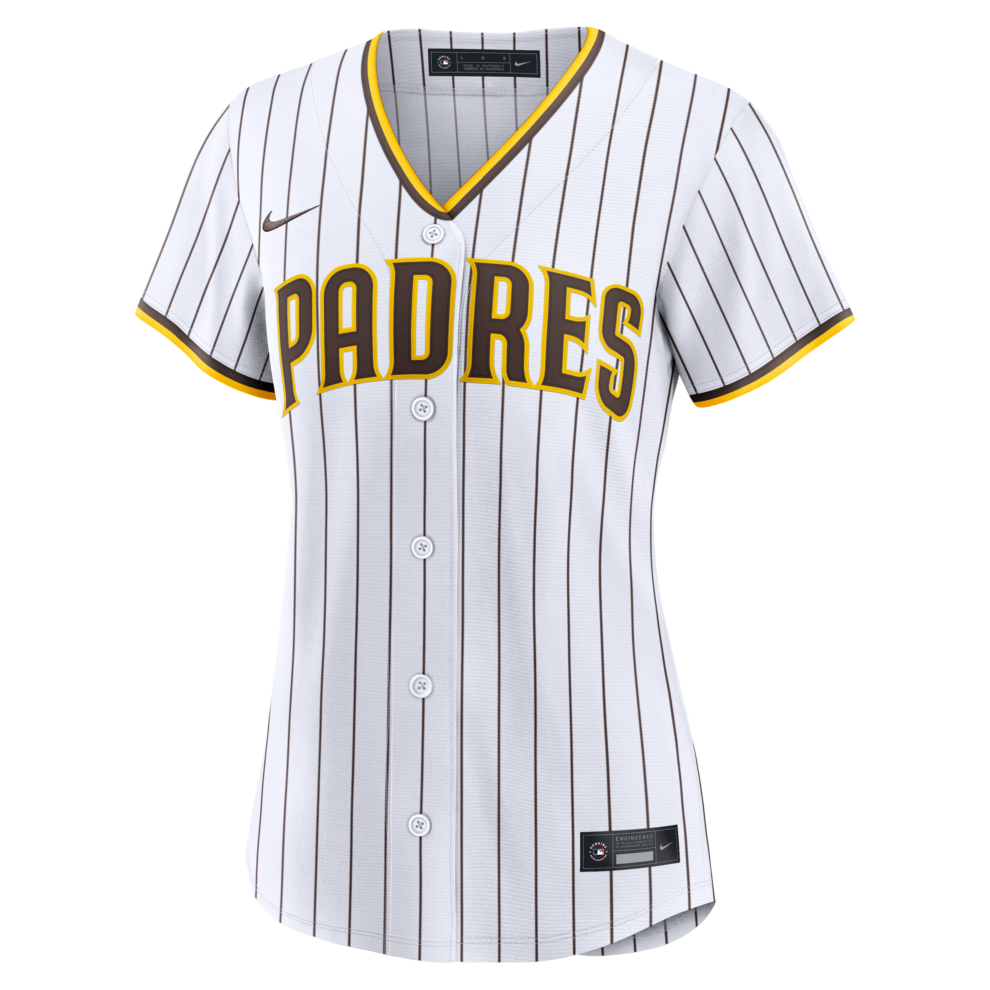 Women's San Diego Padres Nike White Home Replica Jersey - 3