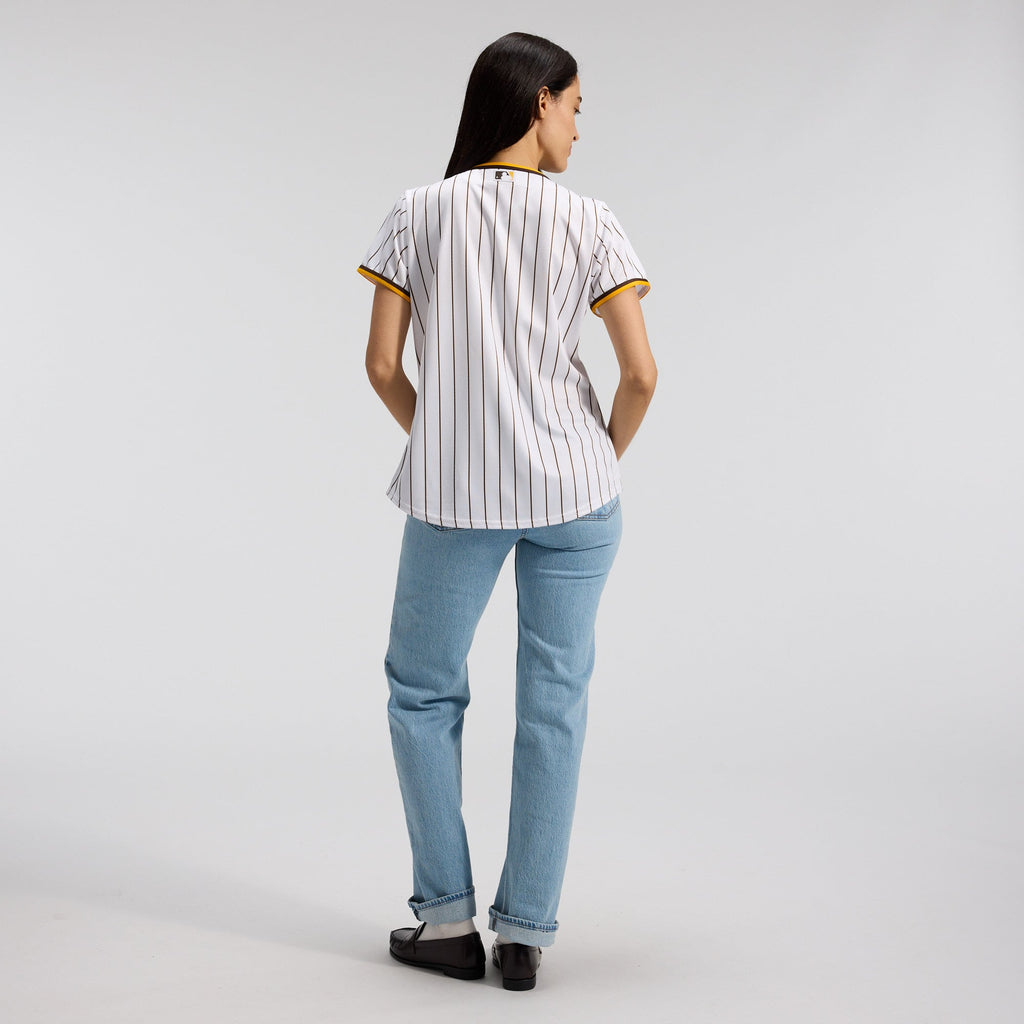Women's San Diego Padres Nike White Home Replica Team Jersey - 5