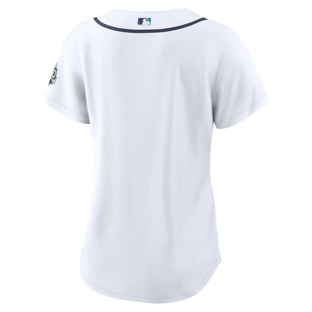 Women's Seattle Mariners Nike White Home 50th Season Stadium Jersey - 4