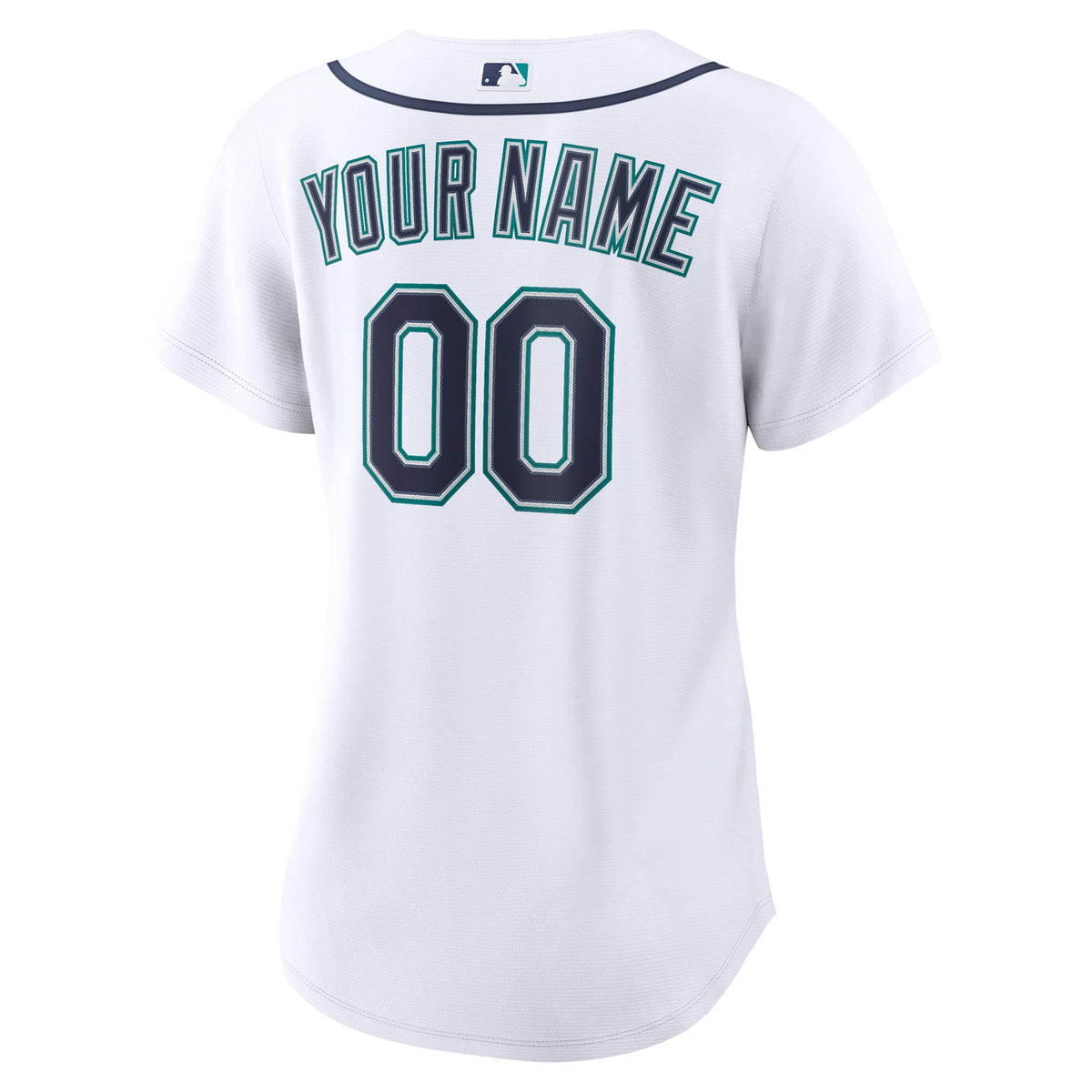 Women's Seattle Mariners Nike White Home Replica Custom Jersey - 4