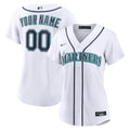 Women's Seattle Mariners Nike White Home Replica Custom Jersey