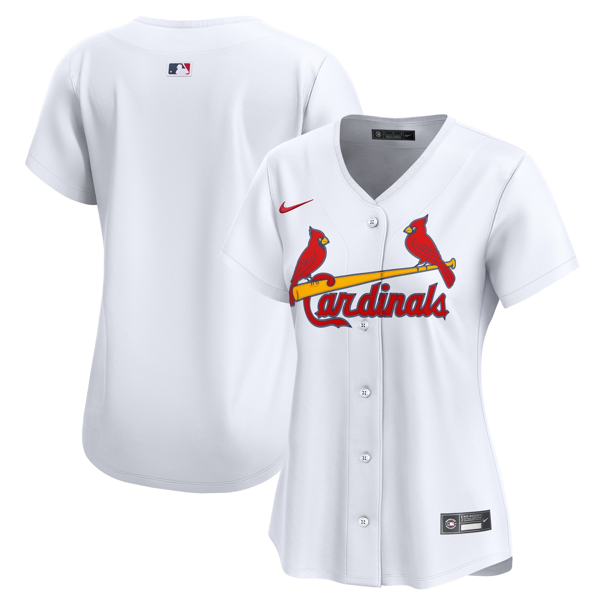 Women's St. Louis Cardinals Nike White Home Limited Jersey - 2
