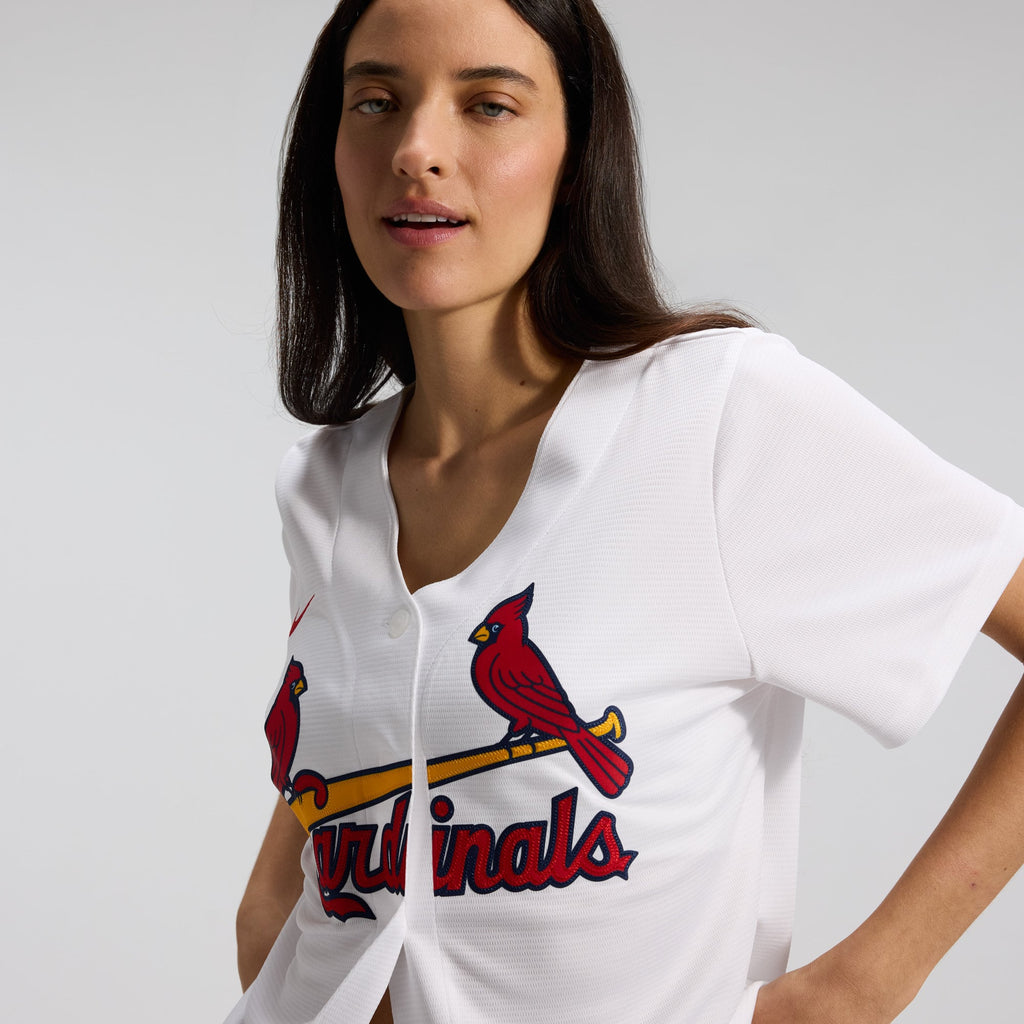 Women's St. Louis Cardinals Nike White Home Replica Team Jersey - 8
