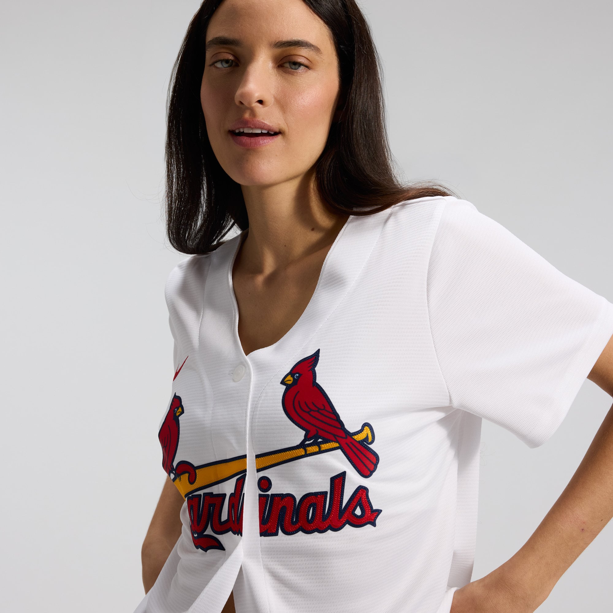 Women's St. Louis Cardinals Nike White Home Replica Team Jersey - 8