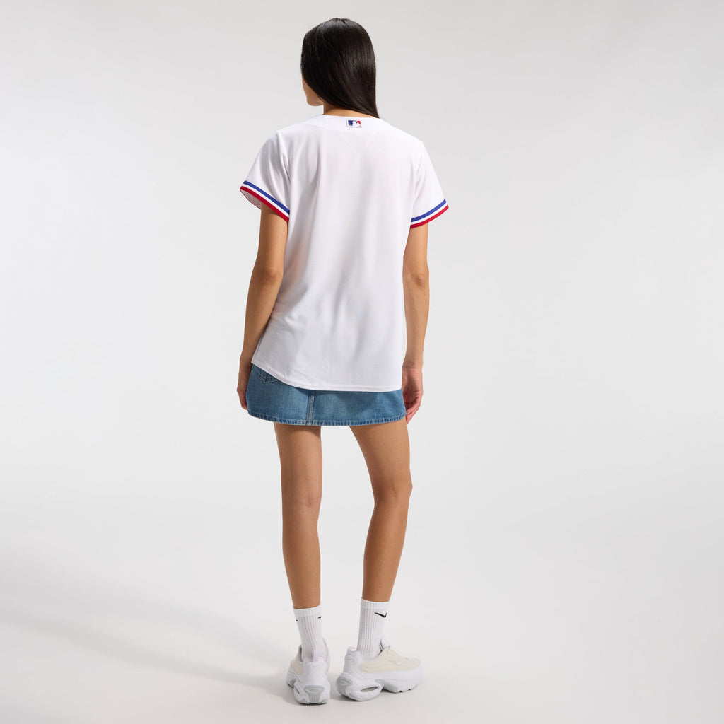 Women's Texas Rangers Nike White Home Replica Team Jersey - 5