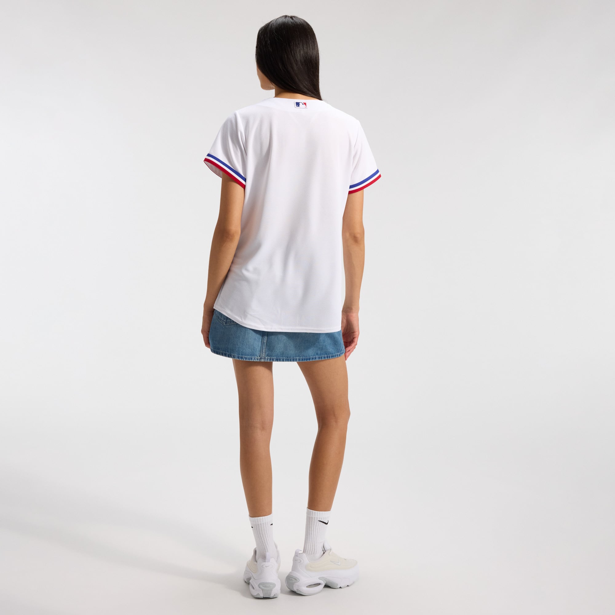 Women's Texas Rangers Nike White Home Replica Team Jersey - 5