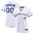 Women's Toronto Blue Jays Nike White Home Replica Custom Jersey