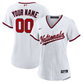 Women's Washington Nationals Nike White Home Custom Replica 2.0 Jersey