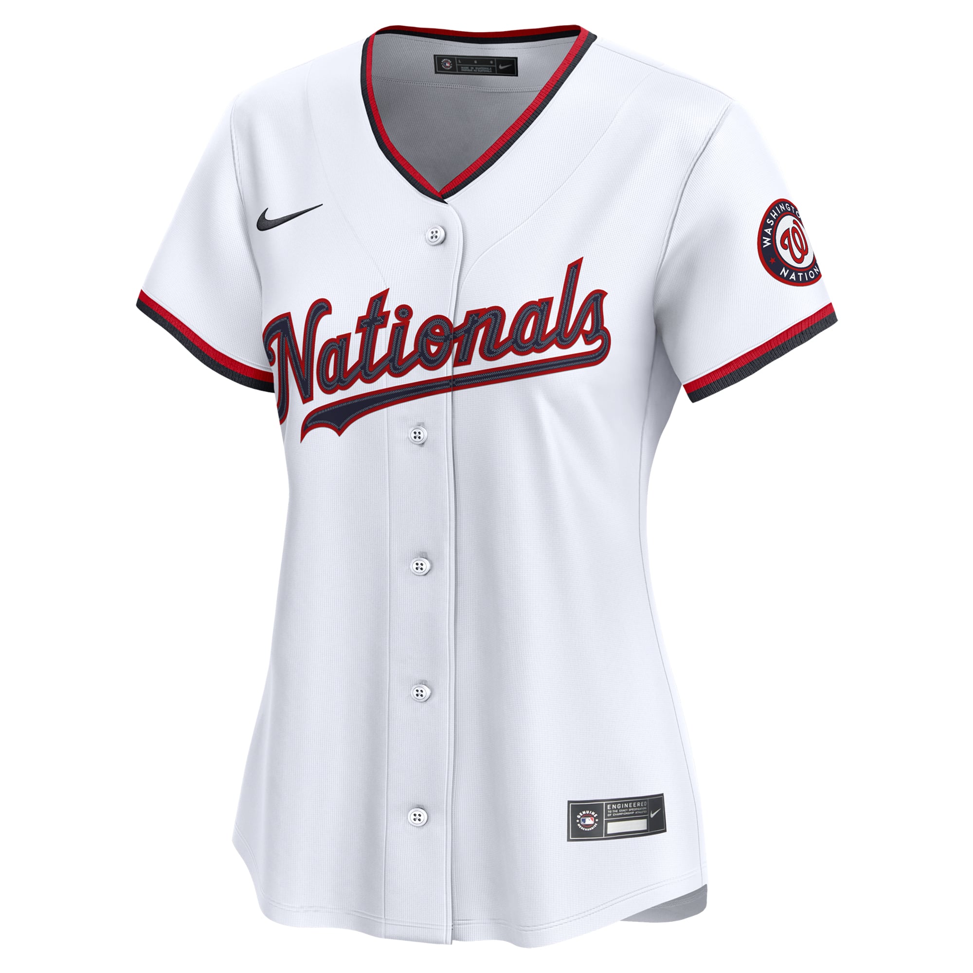Women's Washington Nationals Nike White Home Limited Custom Jersey - 3