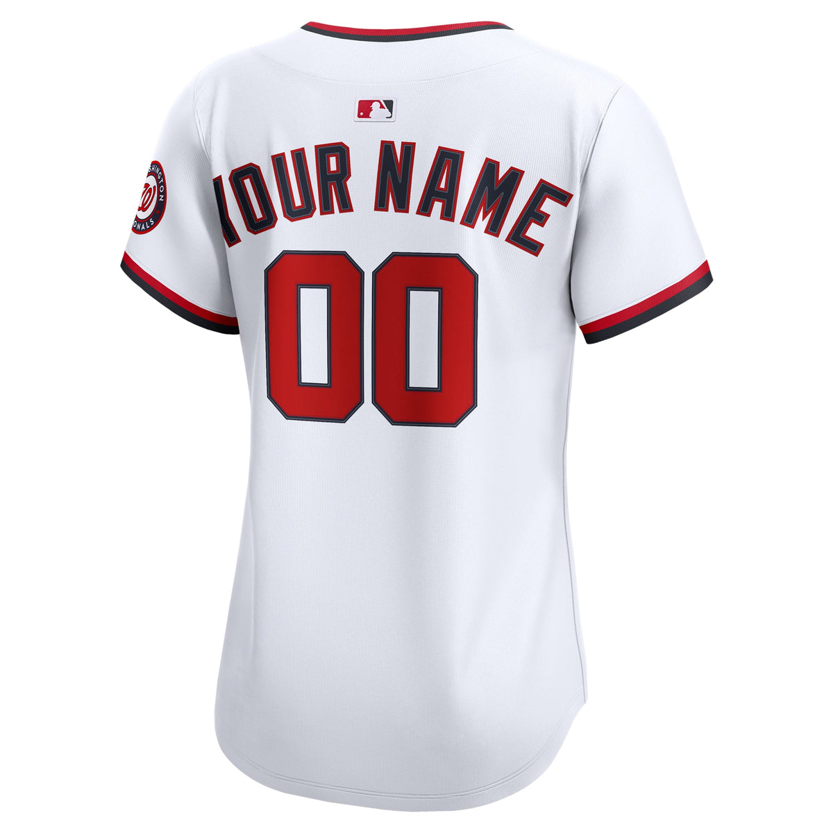 Women's Washington Nationals Nike White Home Limited Custom Jersey - 4