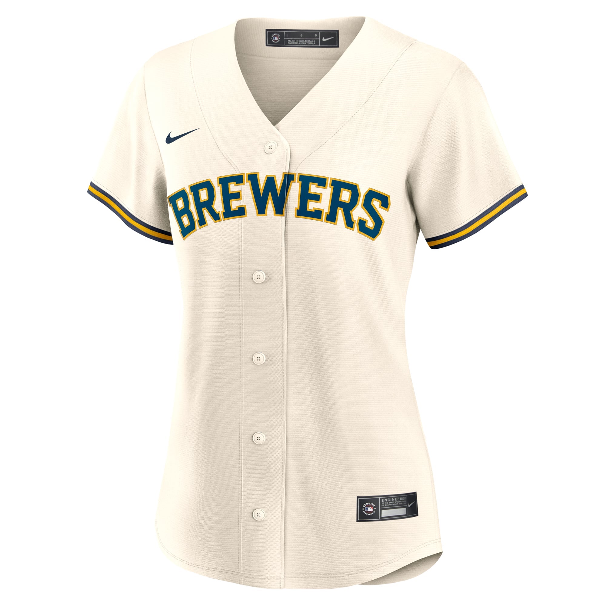 Women's Milwaukee Brewers William Contreras Nike Cream Home Replica Jersey - 3