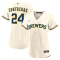 Women's Milwaukee Brewers William Contreras Nike Cream Home Replica Jersey