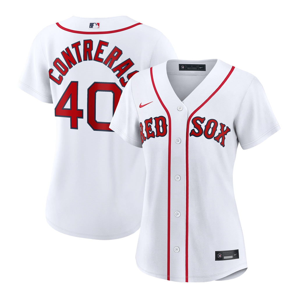 Women's Boston Red Sox Willson Contreras Nike White Home Replica Jersey - 2