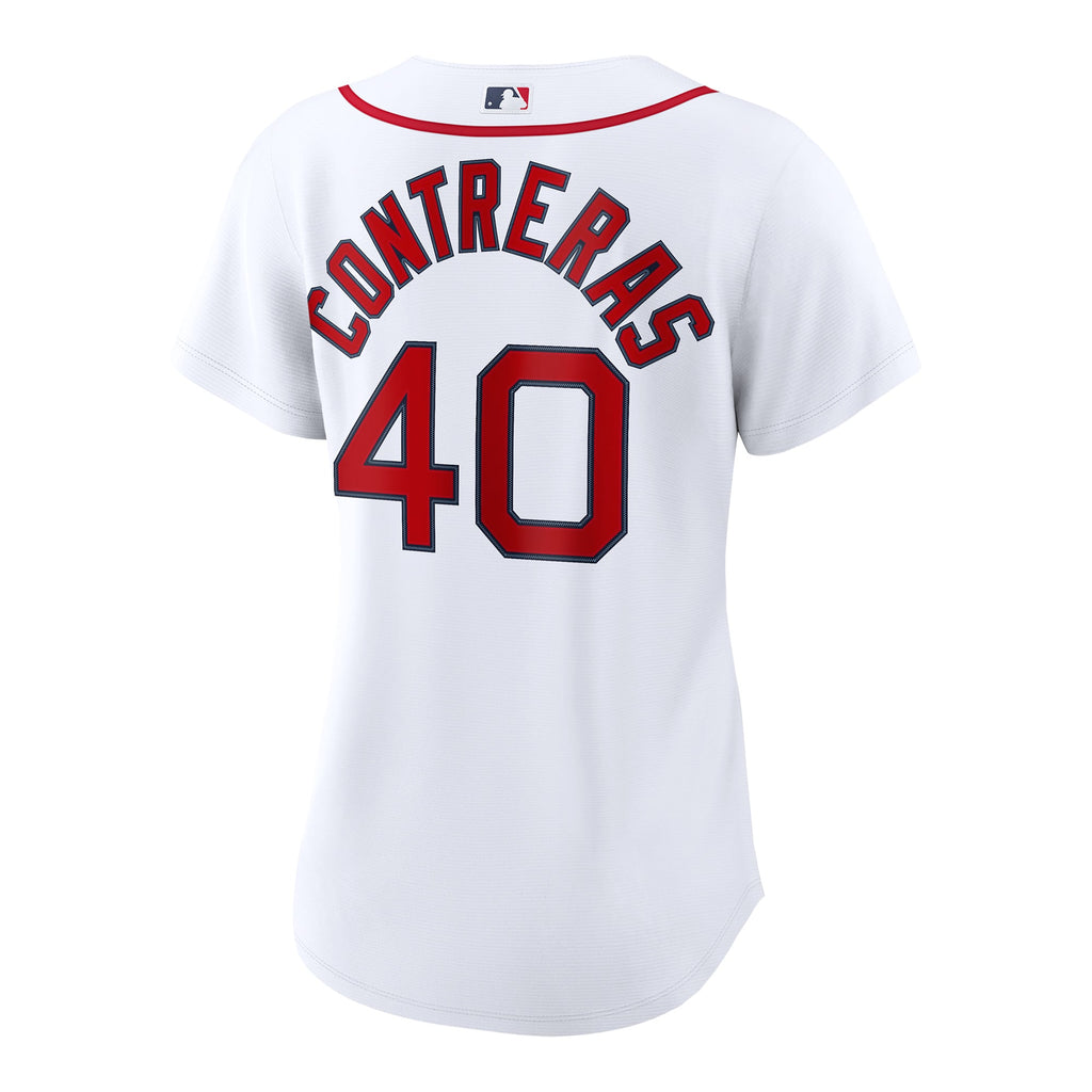 Women's Boston Red Sox Willson Contreras Nike White Home Replica Jersey - 4