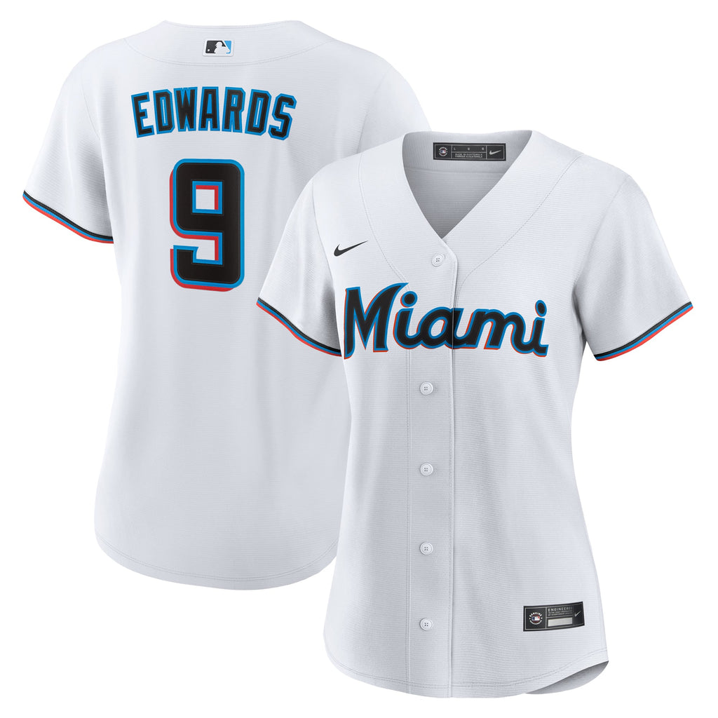 Women's Miami Marlins Xavier Edwards Nike White Home Replica Jersey