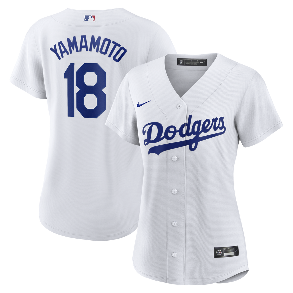 Women's Los Angeles Dodgers Yoshinobu Yamamoto Nike White Replica Jersey - 2