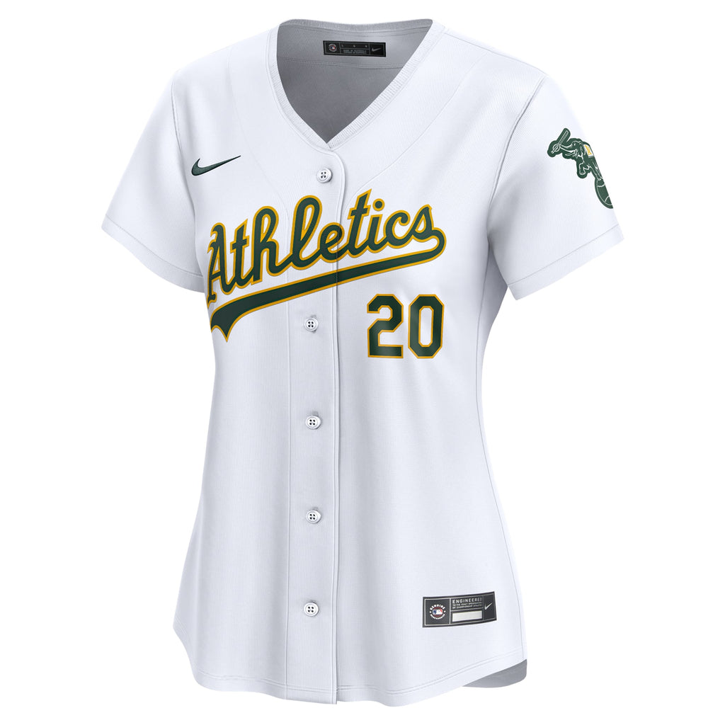 Women's Athletics Zack Gelof Nike White Home Limited Player Jersey - 3