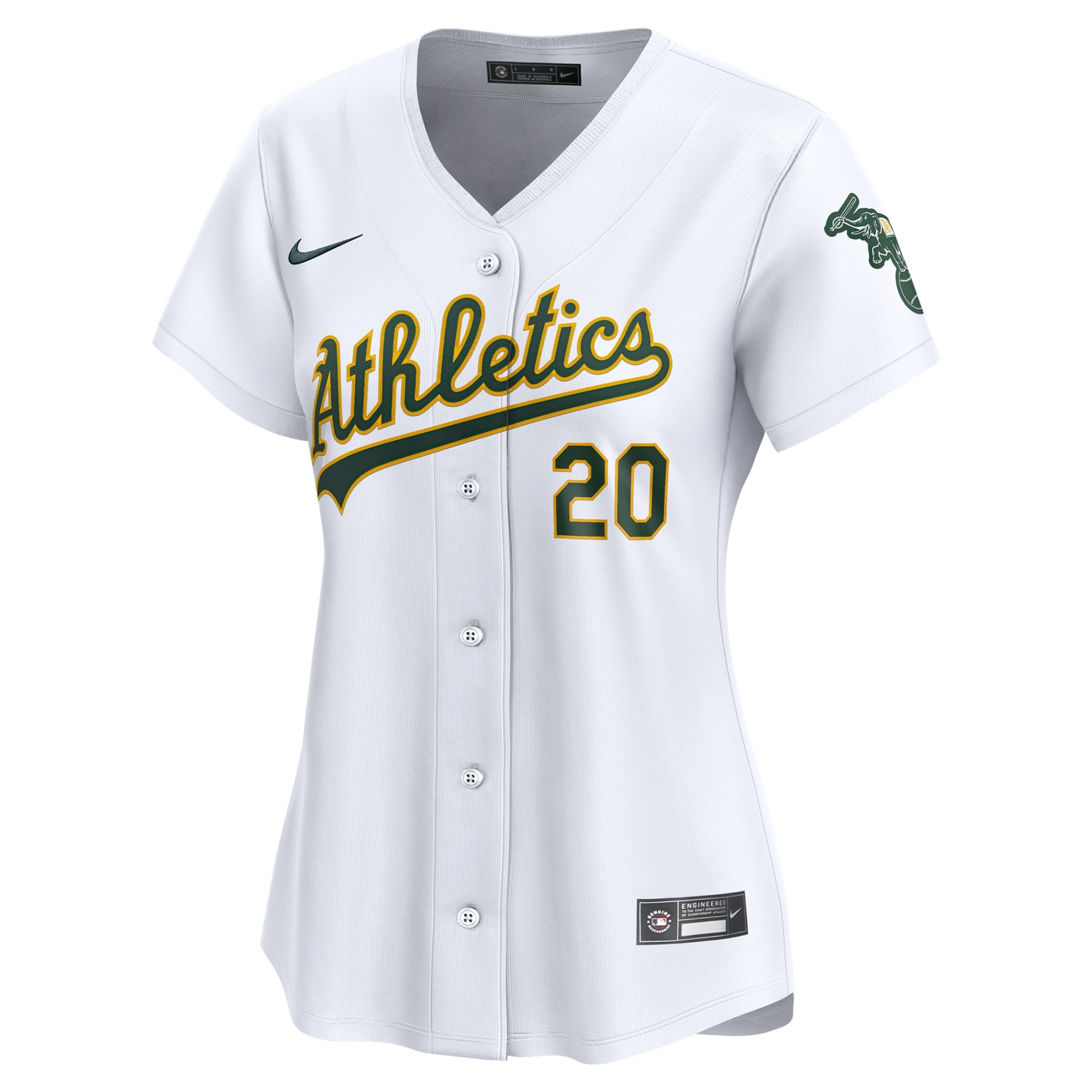Women's Athletics Zack Gelof Nike White Home Limited Player Jersey - 3