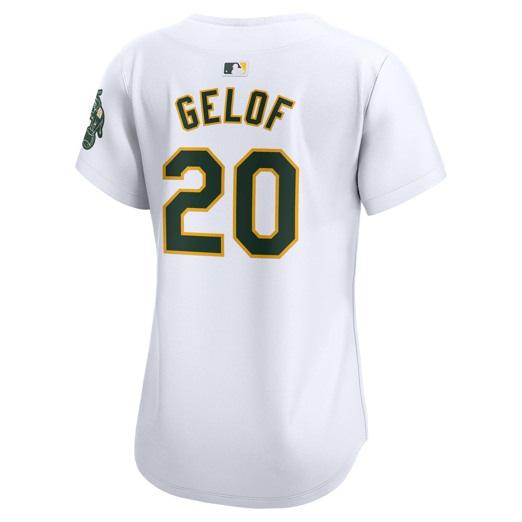 Women's Athletics Zack Gelof Nike White Home Limited Player Jersey - 4