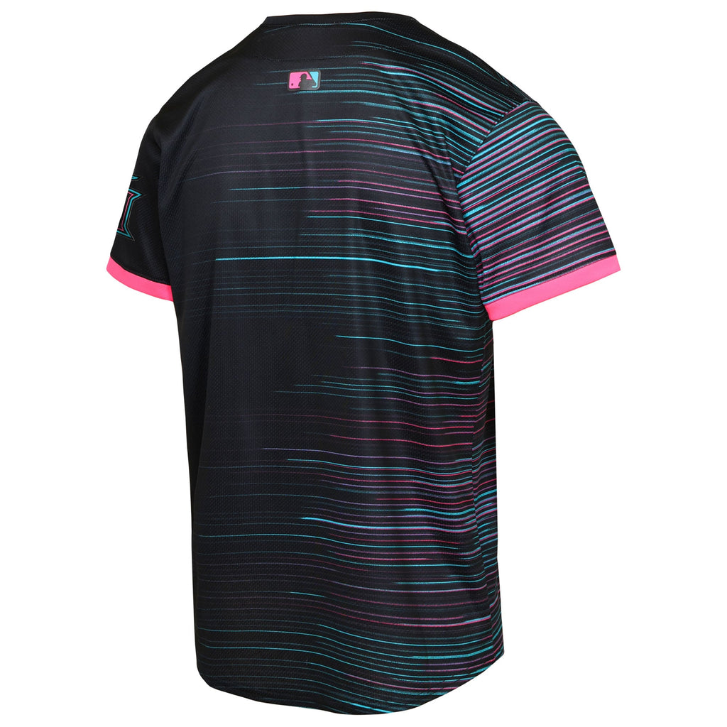 Youth Miami Marlins Black 2025 City Connect Limited Jersey - 4