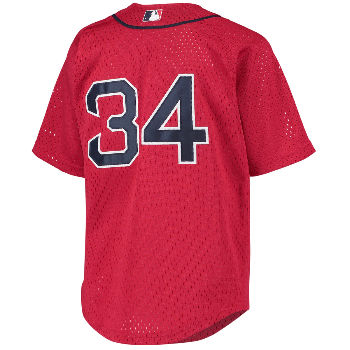Youth Boston Red Sox David Ortiz Mitchell & Ness Red Cooperstown Collection Batting Practice Jersey - 4