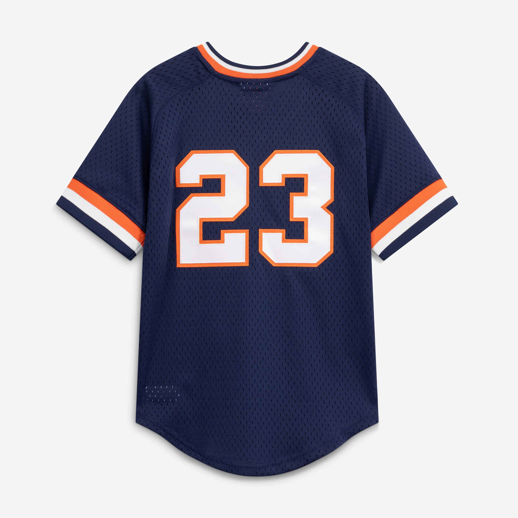 Youth Detroit Tigers Kirk Gibson Mitchell & Ness Navy Cooperstown Collection Mesh Batting Practice Jersey - 4