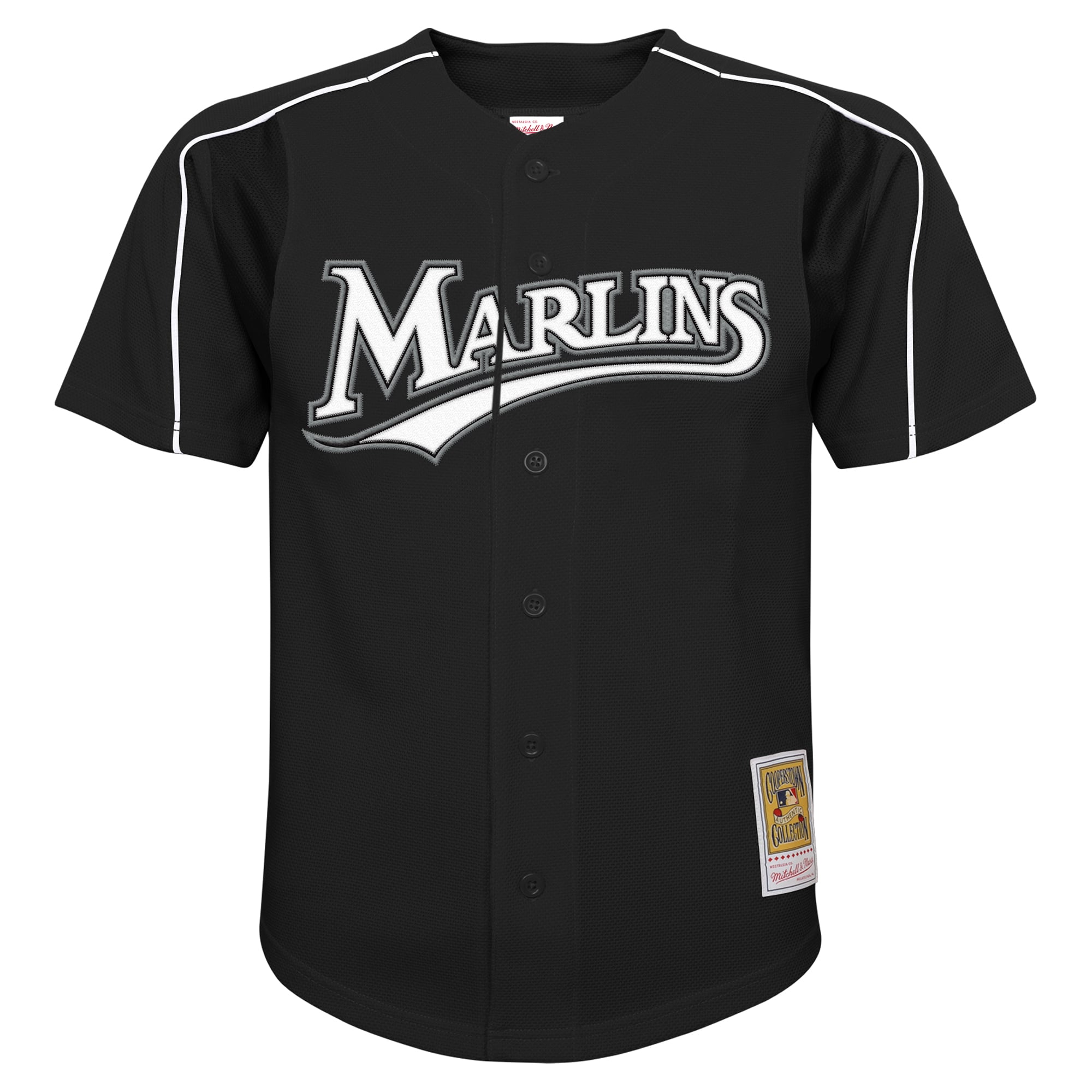 Youth Florida Marlins Miguel Cabrera Mitchell & Ness Black Mesh Batting Practice Replica Jersey - 3