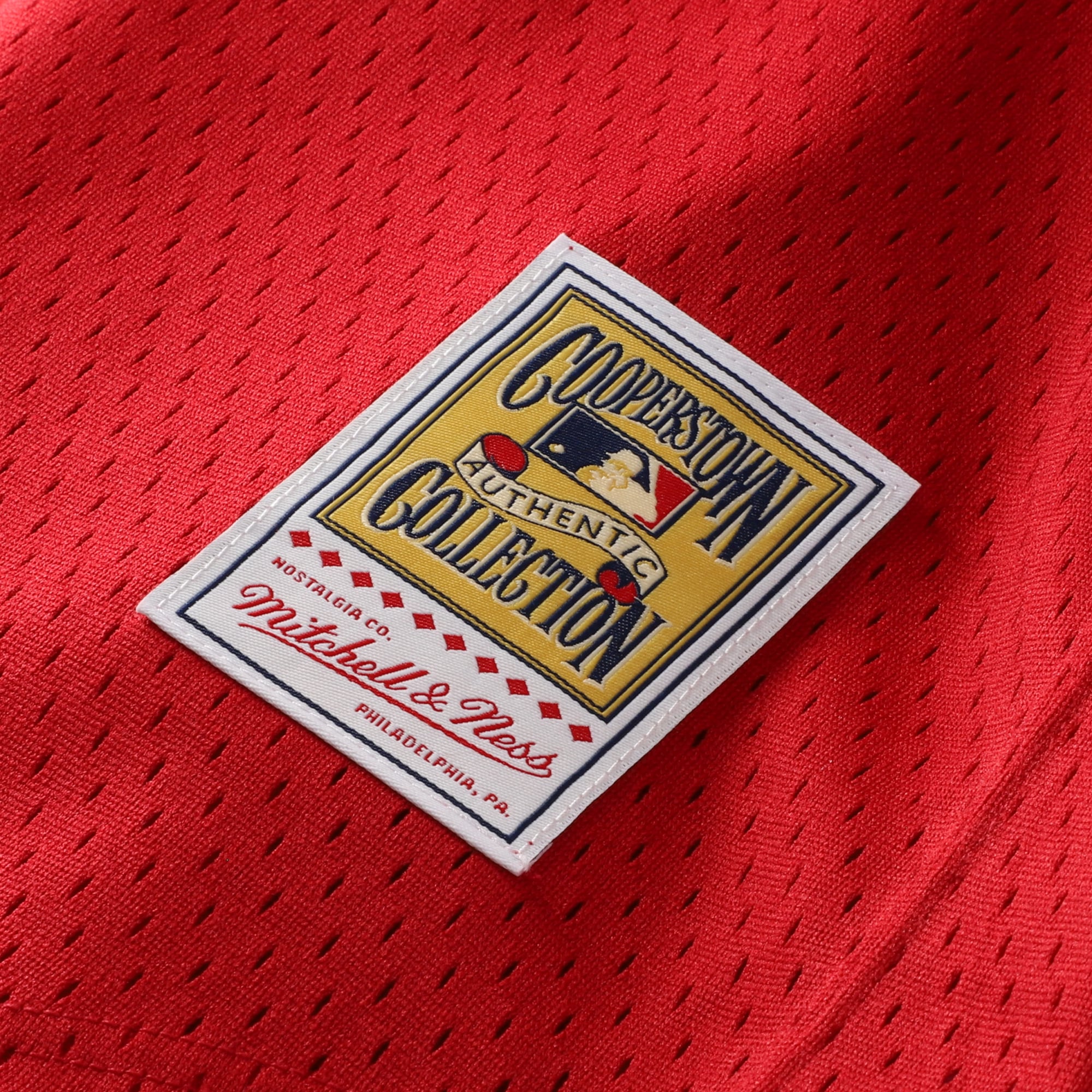 Youth St. Louis Cardinals Ozzie Smith Mitchell & Ness Navy Cooperstown Collection Mesh Batting Practice Jersey - 8