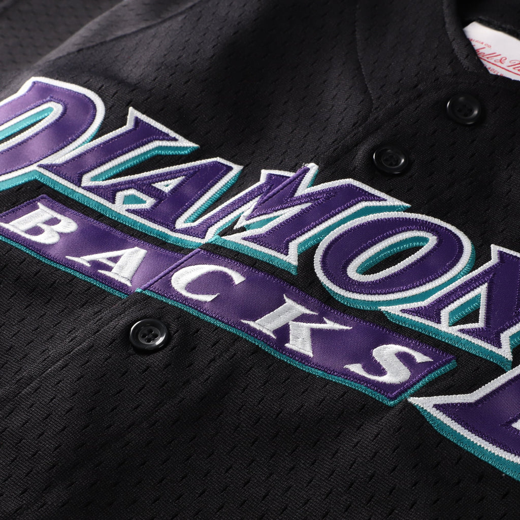 Youth Arizona Diamondbacks Randy Johnson Mitchell & Ness Black Cooperstown Collection Mesh Batting Practice Jersey - 5