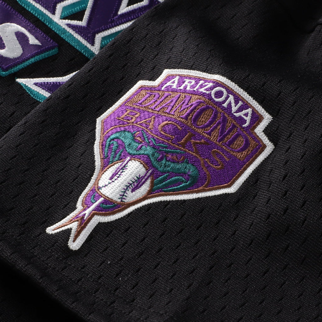 Youth Arizona Diamondbacks Randy Johnson Mitchell & Ness Black Cooperstown Collection Mesh Batting Practice Jersey - 7