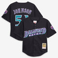 Youth Arizona Diamondbacks Randy Johnson Mitchell & Ness Black Cooperstown Collection Mesh Batting Practice Jersey