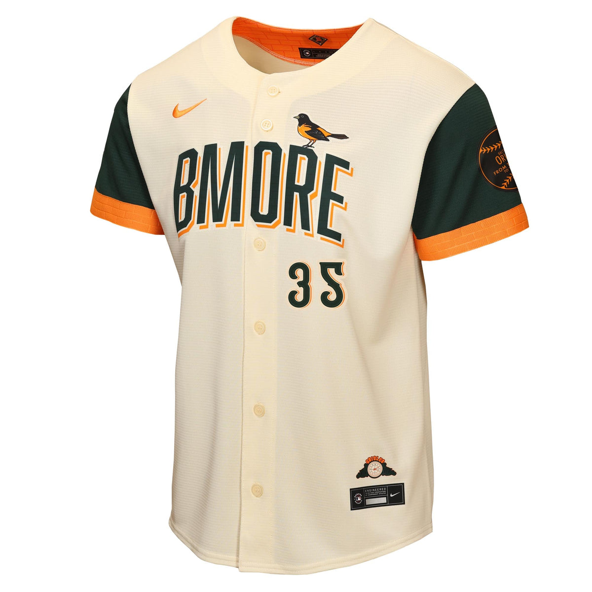 Youth Baltimore Orioles Adley Rutschman Nike Cream 2026 City Connect Stadium Jersey - 3