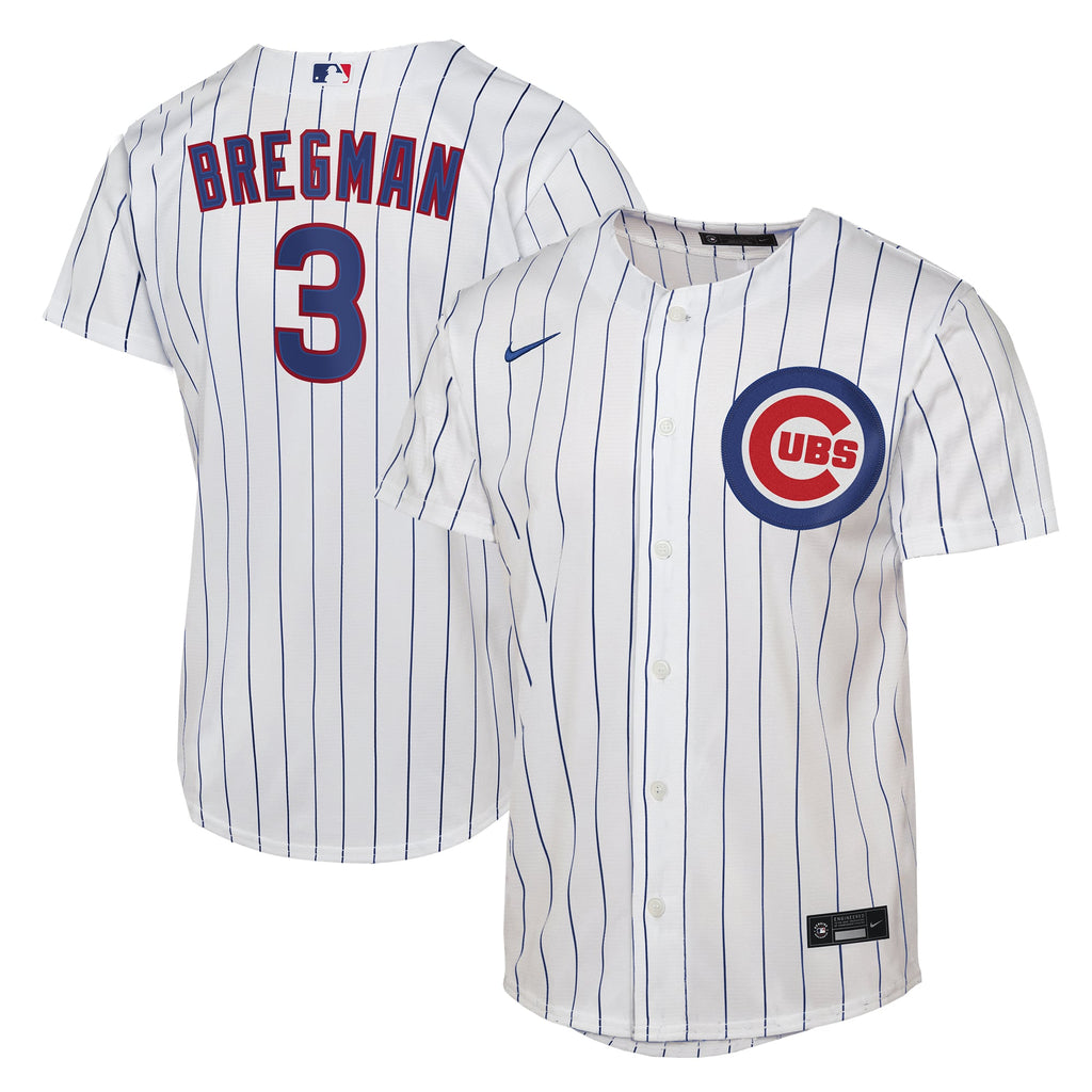 Youth Chicago Cubs Alex Bregman Nike White Home Replica Jersey - 2