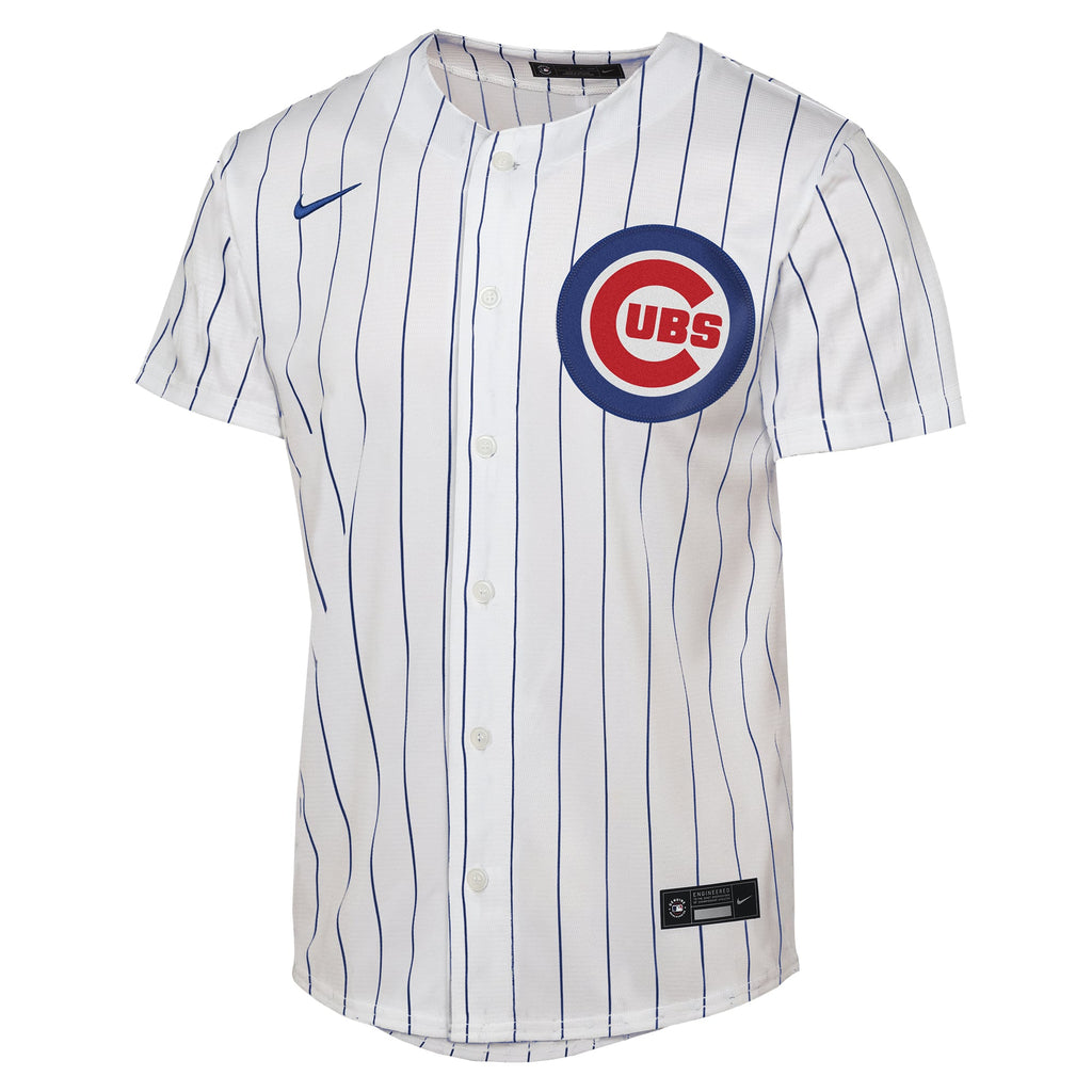 Youth Chicago Cubs Alex Bregman Nike White Home Replica Jersey - 3