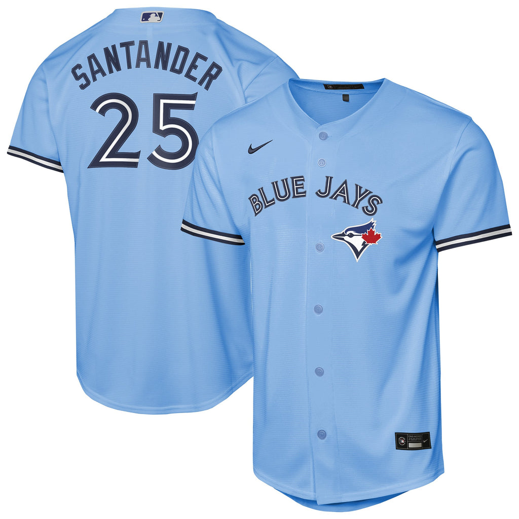 Youth Toronto Blue Jays Anthony Santander Nike Powder Blue Alternate Replica Jersey - 2