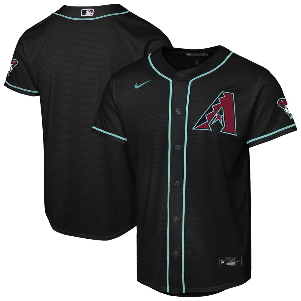 Youth Arizona Diamondbacks Nike Black Alternate Stadium Jersey - 2