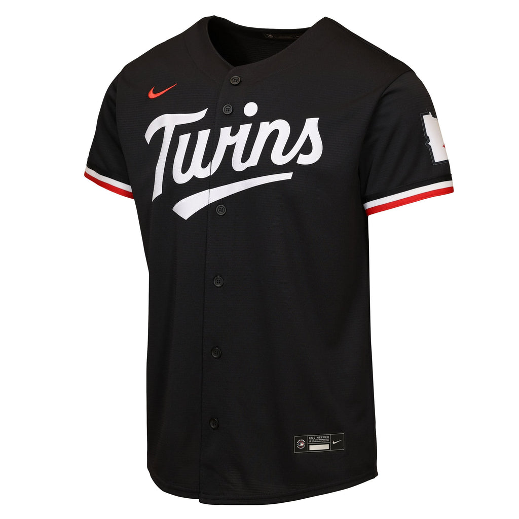 Youth Minnesota Twins Nike Black Alternate 2 Stadium Jersey - 3
