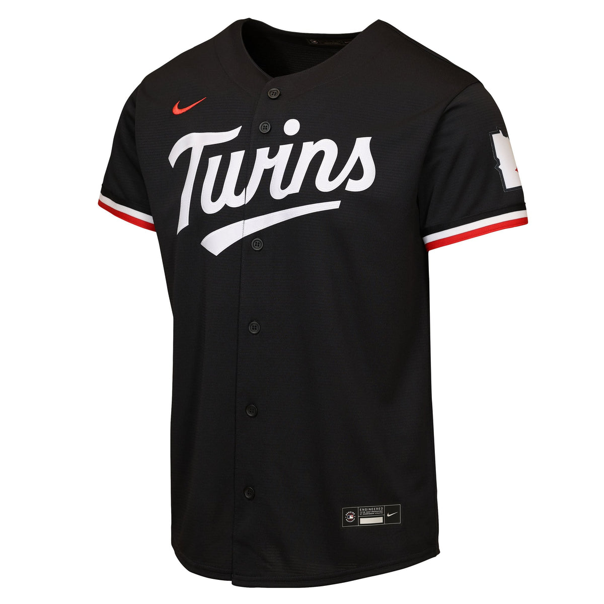 Youth Minnesota Twins Nike Black Alternate 2 Stadium Jersey - 3