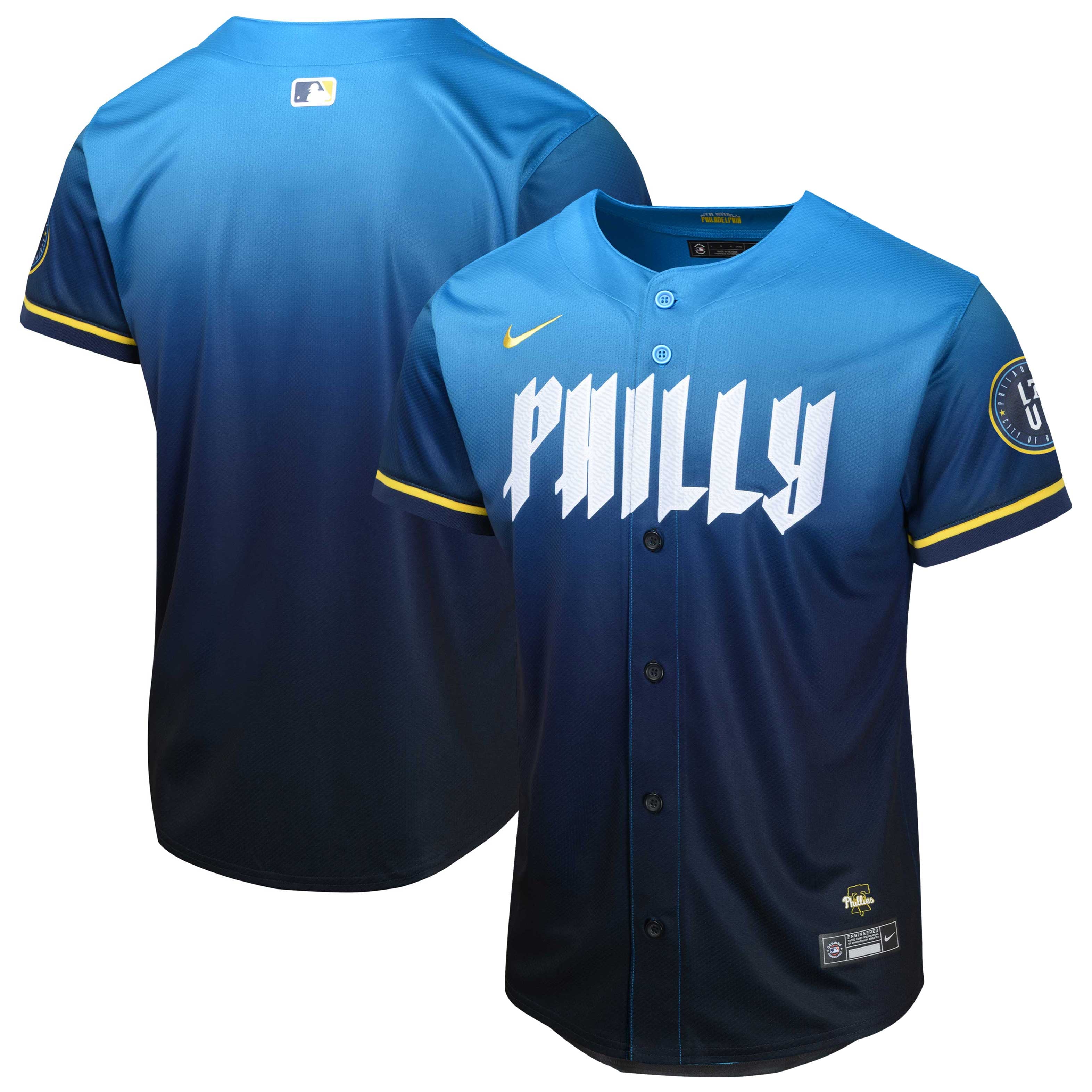Youth Philadelphia Phillies Nike Blue 2024 City Connect Limited Jersey - 2