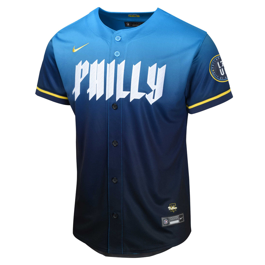 Youth Philadelphia Phillies Nike Blue 2024 City Connect Limited Jersey - 3