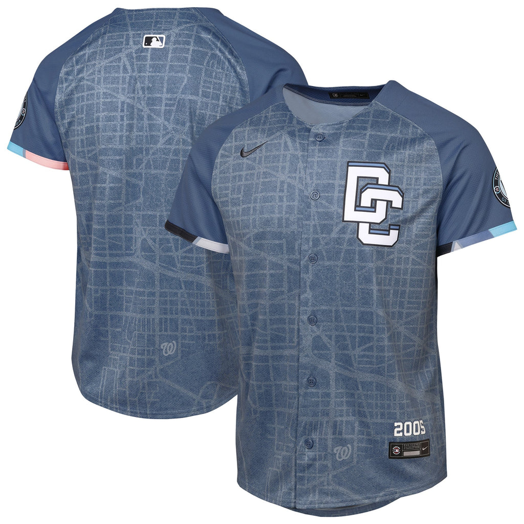 Youth Washington Nationals Nike Blue 2025 City Connect Limited Jersey - 2