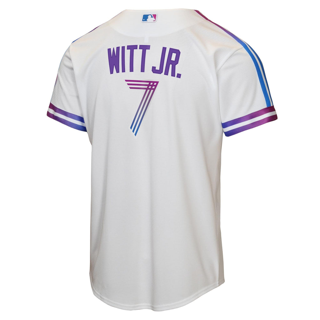 Youth Kansas City Royals Bobby Witt Jr. Nike White 2026 City Connect Stadium Jersey - 4
