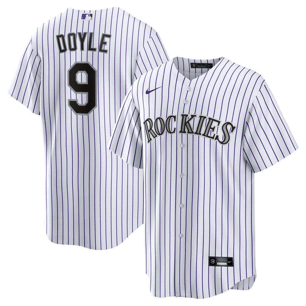 Youth Colorado Rockies Brenton Doyle Nike White Home Replica Jersey - 2