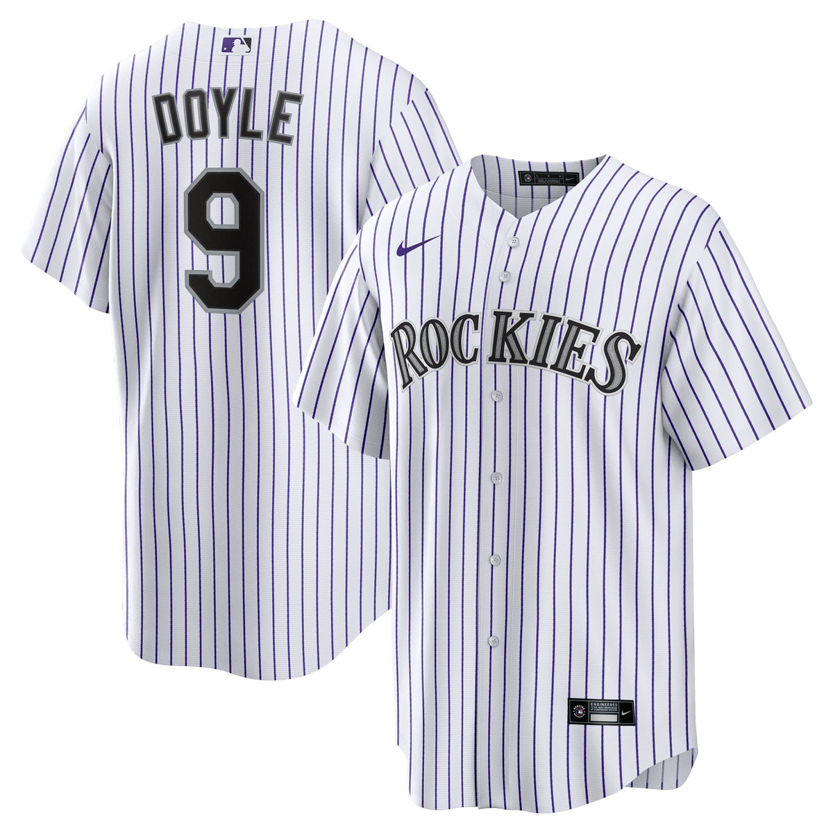 Youth Colorado Rockies Brenton Doyle Nike White Home Replica Jersey - 2